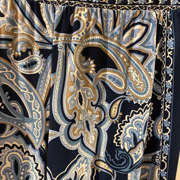 PANTS, INC International Concepts Brand, Size XS navy blue and baby blue print - Picture 6 of 10